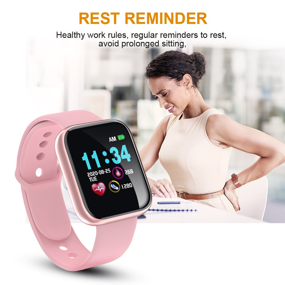 Women's Smart Watch Woman Connected Man Men Men's Fitness Bracelet D20 Smartwatch Digital Wearable Devices Smart Electronics